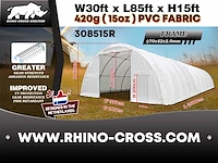 2025 rhino-cross-shelter 308515r - 26x9,15x4,5 m opslagtent / opslagshelter - afbeelding 9 van  9