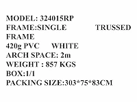 2025 rhino-cross-shelter 324015rp - 12x9,76x4,58 m opslagtent / opslagshelter - afbeelding 2 van  3
