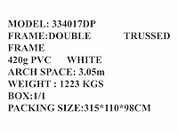 2025 rhino-cross-shelter 334017dp - 12,2x10x5,2 m opslagtent / opslagshelter - afbeelding 2 van  3