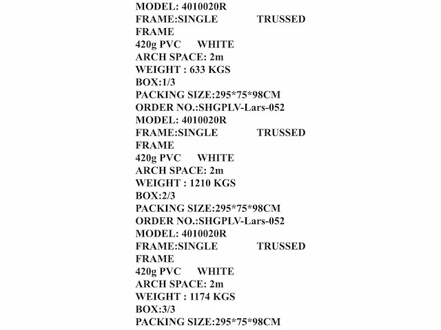 2025 rhino-cross-shelter 4010020r 30x12,2x6,1 m opslagtent / opslagshelter - afbeelding 7 van  9
