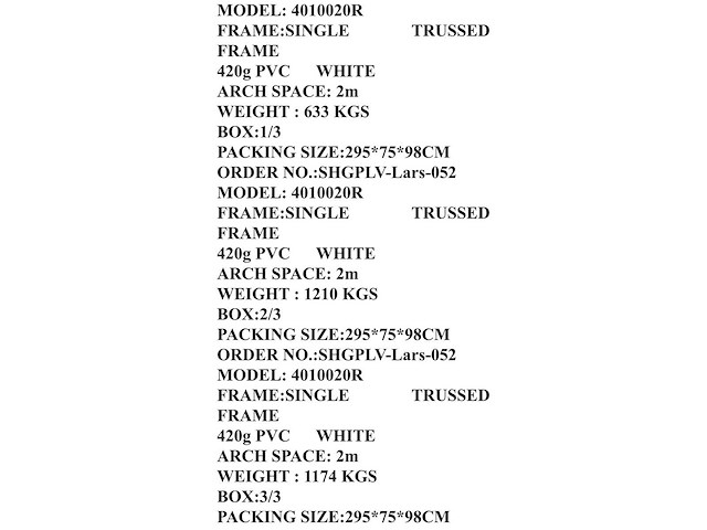 2025 rhino-cross-shelter 4010020r 30x12,2x6,1 m opslagtent / opslagshelter - afbeelding 7 van  9