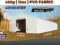 2025 rhino-cross-shelter 4010021dp 30,5x12,2x6,4 m opslagtent / opslagshelter - afbeelding 2 van  8