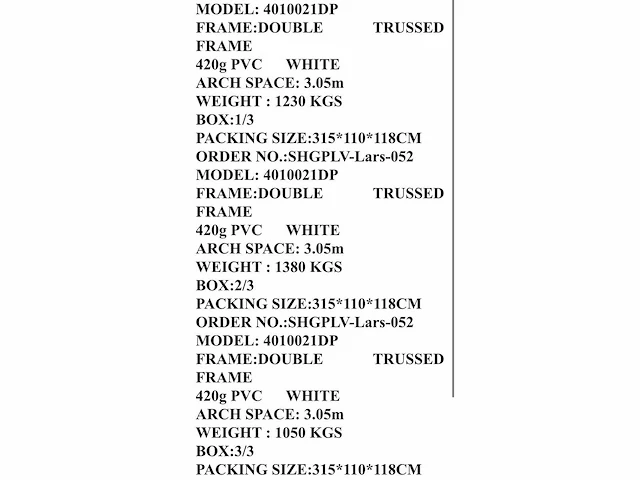 2025 rhino-cross-shelter 4010021dp 30,5x12,2x6,4 m opslagtent / opslagshelter - afbeelding 7 van  8