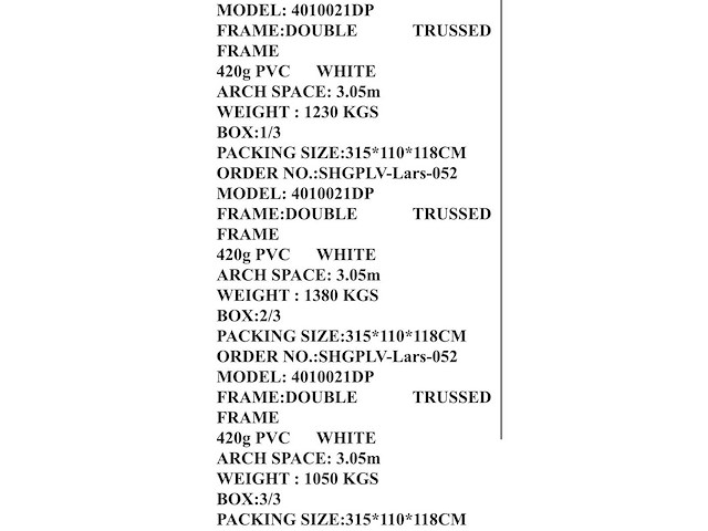 2025 rhino-cross-shelter 4010021dp 30,5x12,2x6,4 m opslagtent / opslagshelter - afbeelding 7 van  8