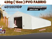2025 rhino-cross-shelter 4012021dp 36,6x12,2x6,4 m opslagtent / opslagshelter - afbeelding 2 van  7