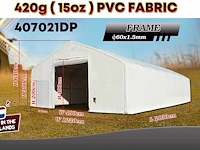 2025 rhino-cross-shelter 407021dp - 21,3x12,2x6,4 m opslagtent / opslagshelter - afbeelding 1 van  2