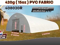 2025 rhino-cross-shelter 408020r - 24x12,2x6,1 m opslagtent / opslagshelter - afbeelding 1 van  3