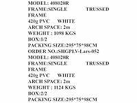 2025 rhino-cross-shelter 408020r - 24x12,2x6,1 m opslagtent / opslagshelter - afbeelding 2 van  3