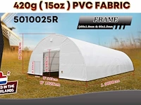 2025 rhino-cross-shelter 5010025r - 30,5x15,25x7,625 m opslagtent / opslagshelter - afbeelding 3 van  8
