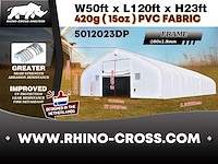 2025 rhino-cross-shelter 5012023dp - 36,6x15,25x7,015 m opslagtent / opslagshelter - afbeelding 7 van  7