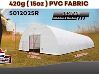 2025 rhino-cross-shelter 5012025r 36,6x15,25x7,625 m opslagtent / opslagshelter - afbeelding 2 van  8