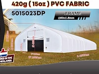 2025 rhino-cross-shelter 5015023dp - 45,75x15,25x7,015 m opslagtent / opslagshelter - afbeelding 2 van  7