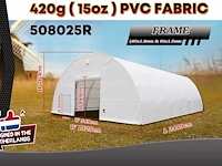 2025 rhino-cross-shelter 508025r 24,4x15,25x7,625 m opslagtent / opslagshelter - afbeelding 2 van  8