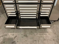 2025 rhino-cross-tools 7ft-35d 01b zwart/rvs gereedschapkast - afbeelding 3 van  19