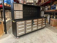2025 rhino-cross-tools h10ft-30d-2 01b zwart/rvs gereedschapkast - afbeelding 1 van  18