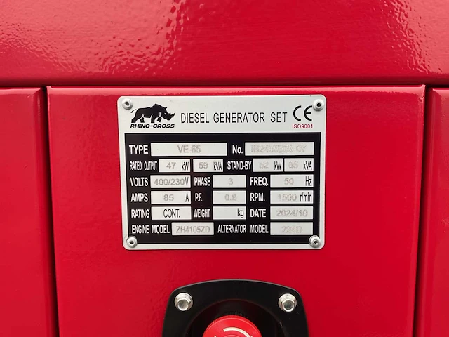 2025 rhino-cross ve-65 noodstroomaggregaat generator - afbeelding 6 van  22