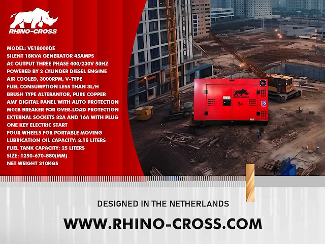 2025 rhino-cross ve18000de stroomaggregaat - afbeelding 12 van  22
