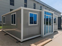 2025 rhino houses 36,5 m2 2 slaapkamers, badkamer en keuken mobiele woonunit / tiny house