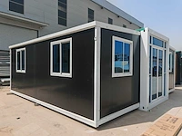 2025 rhino houses 36,5 m2 2 slaapkamers, badkamer en keuken mobiele woonunit / tiny house