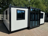 2025 rhino-houses 36,5 m2 2 slaapkamers, badkamer en keuken mobiele woonunit / tiny house