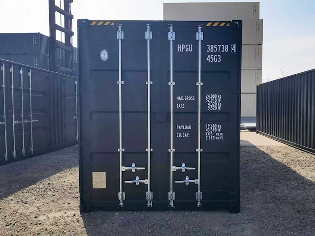 2025 rhino houses 40ft high cube zwart zeecontainer met 2 zijdeuren - afbeelding 2 van  16