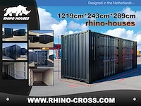 2025 rhino houses 40ft high cube zwart zeecontainer met 4 zijdeuren - afbeelding 9 van  16