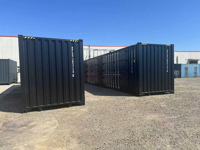 2025 rhino houses 40ft high cube zwart zeecontainer met 4 zijdeuren - afbeelding 13 van  16