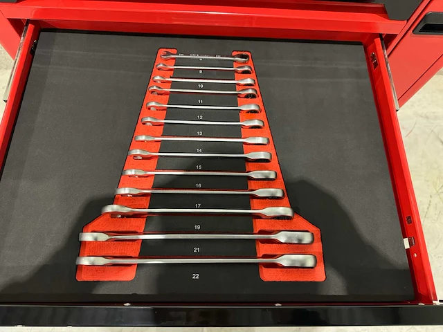 2025 sg tools 7 lades pro met uitschuifrek gereedschapswagen - afbeelding 4 van  14