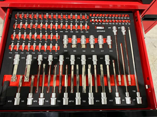 2025 sg tools 7 lades pro met uitschuifrek gereedschapswagen - afbeelding 13 van  14