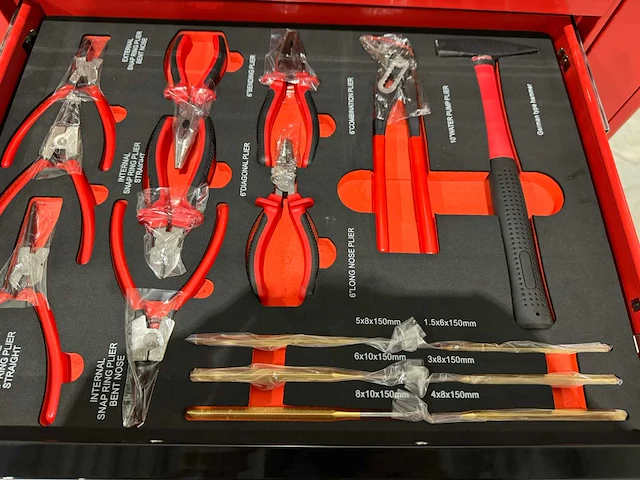 2025 sg tools 7 lades pro met uitschuifrek gereedschapswagen - afbeelding 14 van  14