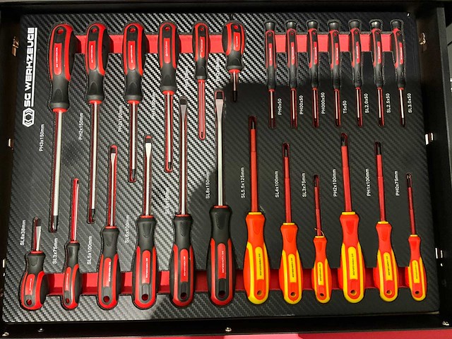 2025 sg werkzeuge rood gereedschapswagen - afbeelding 7 van  21