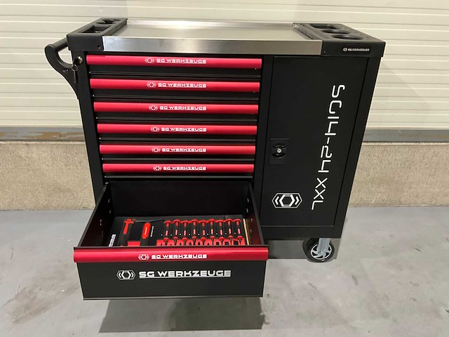 2025 sg werkzeuge rood gereedschapswagen - afbeelding 10 van  21