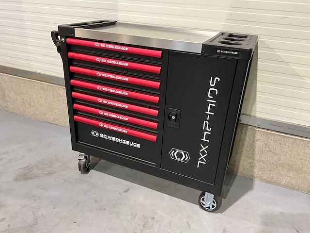 2025 sg werkzeuge rood gereedschapswagen - afbeelding 16 van  21