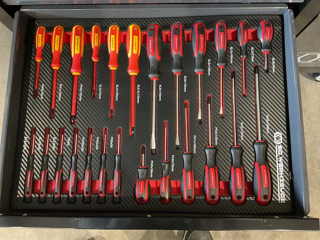 2025 sg werkzeuge sg14-24 xxl gereedschapswagen gevuld - afbeelding 8 van  20