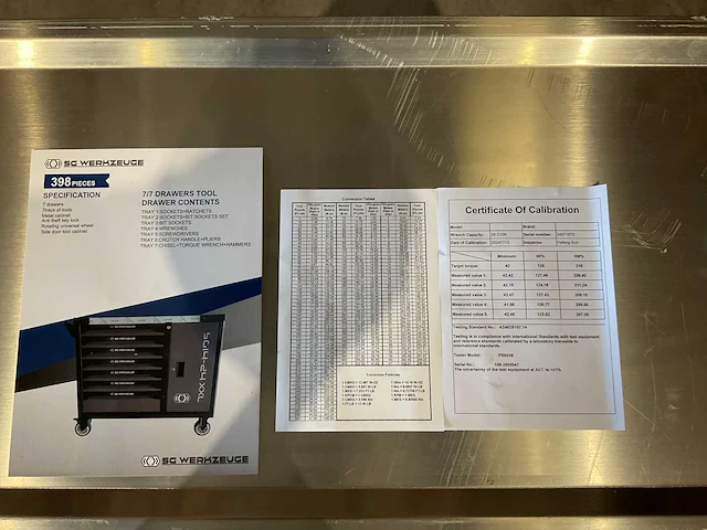 2025 sg werkzeuge sg14-24 xxl gereedschapswagen gevuld - afbeelding 11 van  20