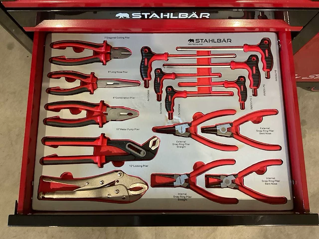 2025 stahlbär deutschland jumbo gereedschapswagen gevuld - afbeelding 6 van  17