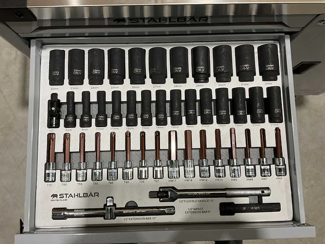 2025 stahlbär deutschland jumbo gereedschapswagen gevuld - afbeelding 5 van  18