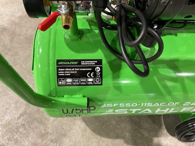 2025 stahlfest 24l olievrije compressor - afbeelding 2 van  14