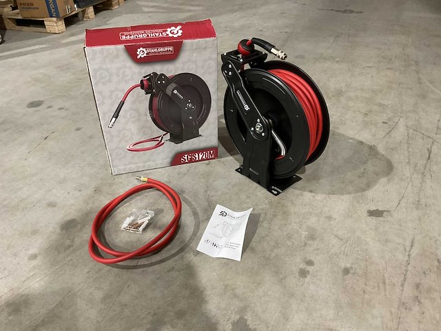 2025 stahlgruppe 20m stalen luchtslanghaspel - afbeelding 1 van  7