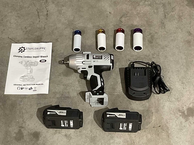 2025 stahlgruppe 20v cordless accu slagmoersleutel - afbeelding 2 van  10
