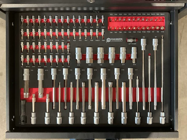 2025 stahlgruppe sg15 pro gereedschapswagen gevuld - afbeelding 4 van  18