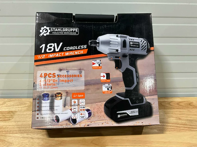 2025 stahlgruppe slagmoersleutel accu gereedschap - afbeelding 6 van  7