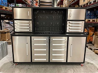 2025 stahlworks 7-18-01c rvs / zilver handvat gereedschapkast verrijdbaar - afbeelding 1 van  19