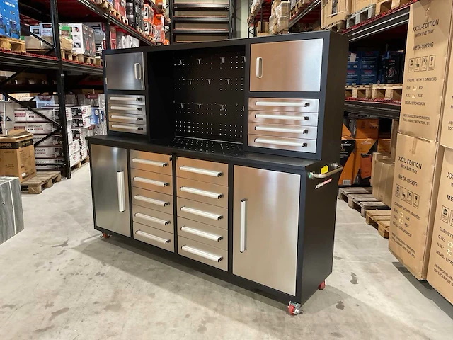 2025 stahlworks 7-18-01c rvs / zilver handvat gereedschapkast verrijdbaar - afbeelding 11 van  19