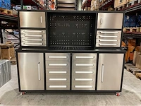 2025 stahlworks 7-18-01c rvs / zilver handvat gereedschapkast verrijdbaar - afbeelding 1 van  19