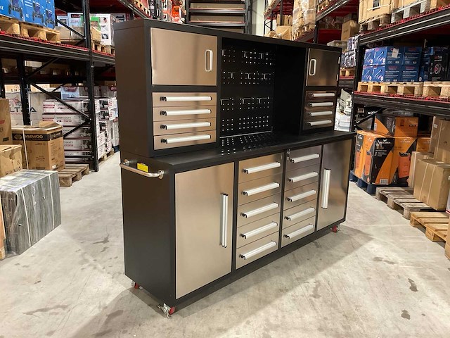 2025 stahlworks 7-18-01c rvs / zilver handvat gereedschapkast verrijdbaar - afbeelding 11 van  19