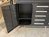 2025 stahlworks 7-18-01c zwart / zilver handvat gereedschapkast verrijdbaar - afbeelding 10 van  16