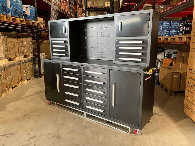 2025 stahlworks 7-18-01c zwart / zilver handvat gereedschapkast verrijdbaar - afbeelding 16 van  16