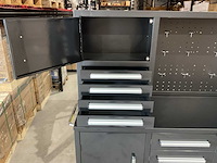 2025 stahlworks 7-18-01c zwart / zilver handvat gereedschapkast verrijdbaar - afbeelding 2 van  16
