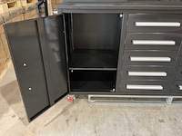 2025 stahlworks 7-18-01c zwart / zilver handvat gereedschapkast verrijdbaar - afbeelding 3 van  16